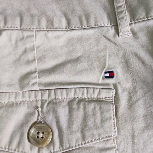 Tommy Hilfiger lightweight summer capri pants cream women's size 10 - Picture 8 of 14